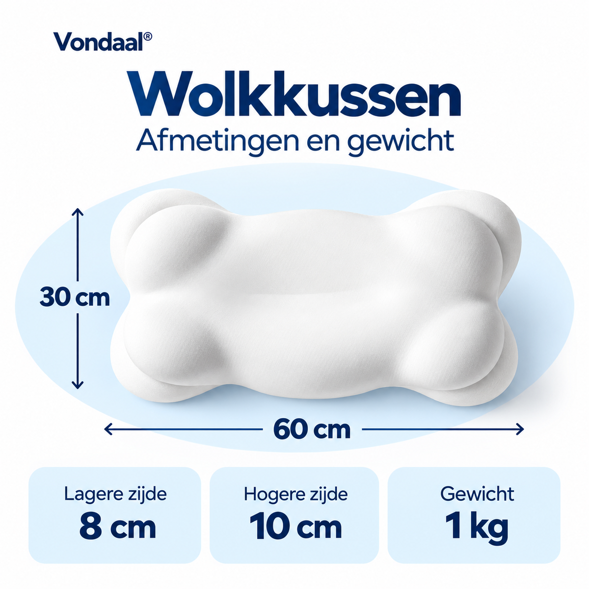 Vondaal® Wolkkussen